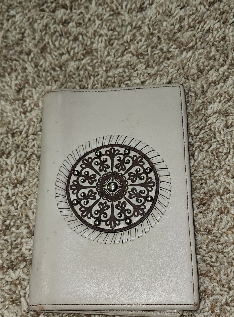 Elegant Cream Wallet From Brighton with Intricate Design